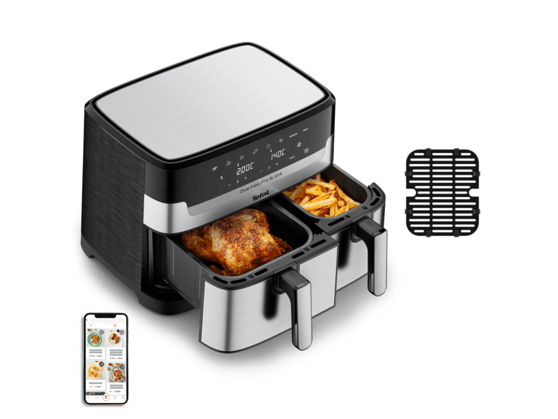Tefal EY905D10 Dual Easy Fry & Grill Forrólevegős sütő