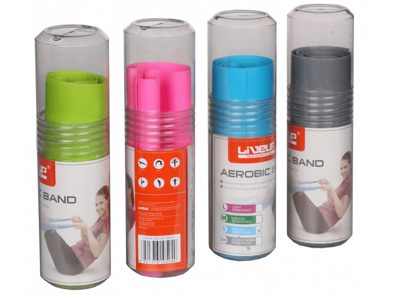 LiveUp erősítő gumiszalag 1,2 m, kék (40845)