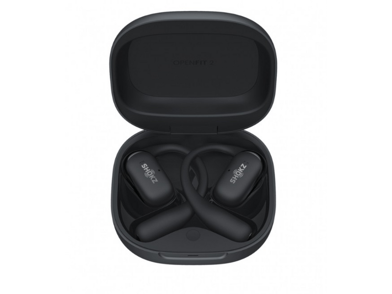 Shokz OpenFit 2 Bluetooth slušalice, crne boje