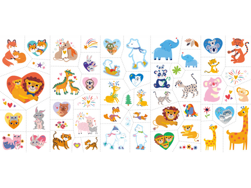 Avenir set naljepnica i tetovaža za lice, životinje (NA238209)