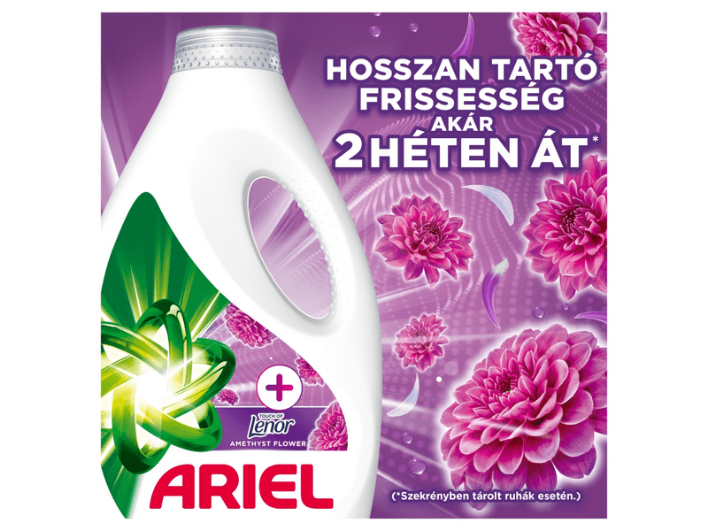 Ariel +Touch of Lenor Amethyst Flower Folyékony Mosószer, 3 l