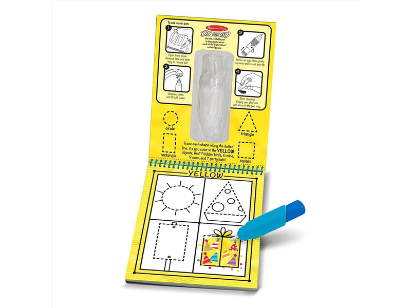 Melissa & Doug Kreatív játék, Rajzolás vízzel, színek és formák