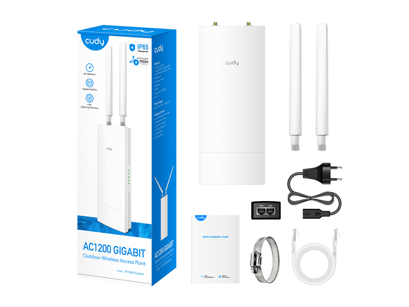 Cudy AC1200 Gigabit WiFi Kültéri Access point (227494)