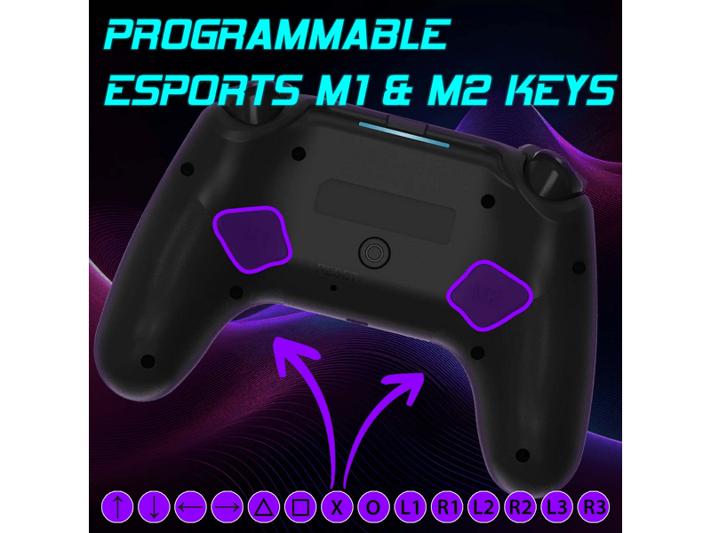 Subsonic PS5 Wireless LED Kontroller, fekete (SA5716-1)