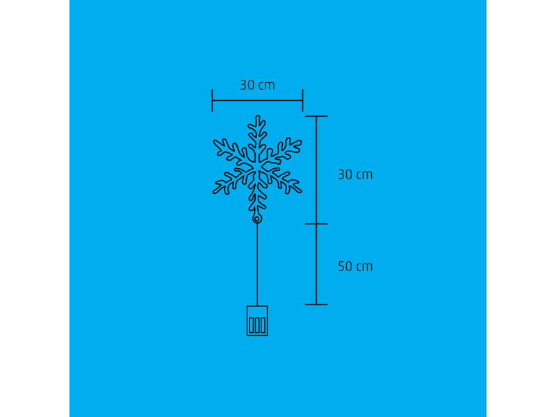 Home KID 701 LED-es akril hókristály ablakdísz