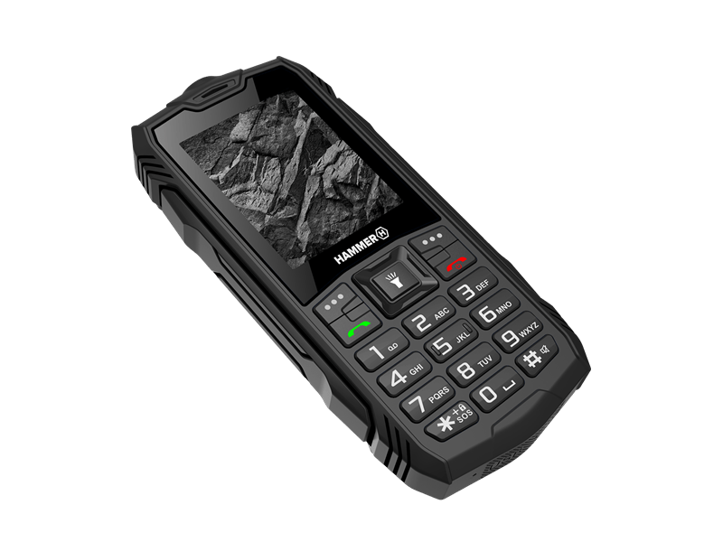 HAMMER Rock Mobiltelefon, fekete
