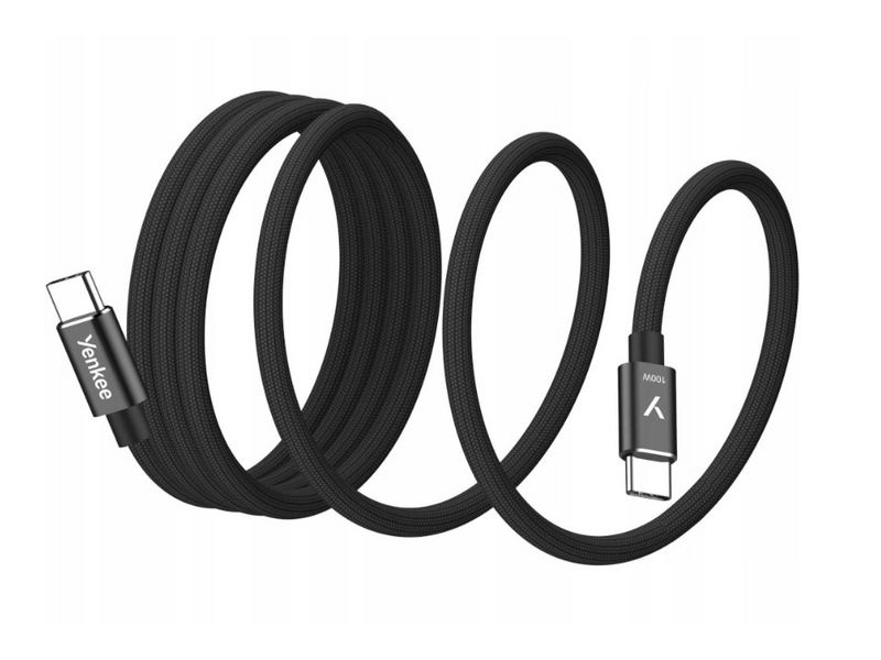 Yenkee YCU 02 BK USB-C magnetski kabel, crni