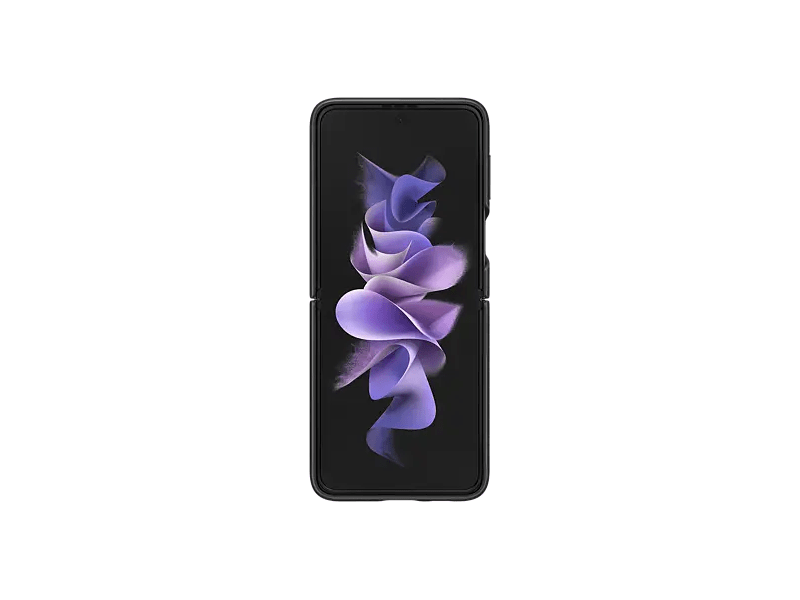 Samsung Galaxy Z Flip3 5G Bőr tok, fekete (EF-VF711LBEGWW)