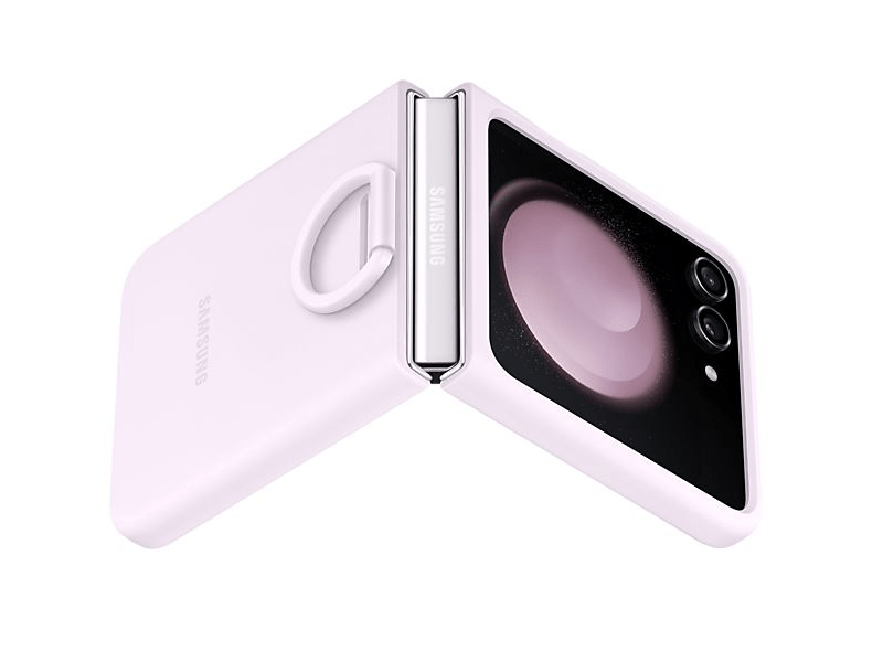 Samsung Galaxy Z Flip5 gyűrűs szilikontok, levendula (EF-PF731TVEGWW)