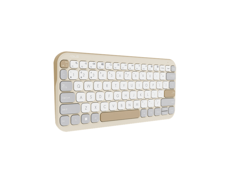 Asus Marshmallow KW100 Vezeték nélküli billentyűzet, Oat Milk