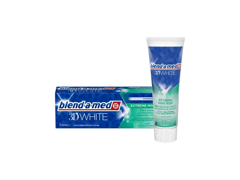 Blend-a-med 3D White Extreme Mint Kiss Fogkrém, 75 ml