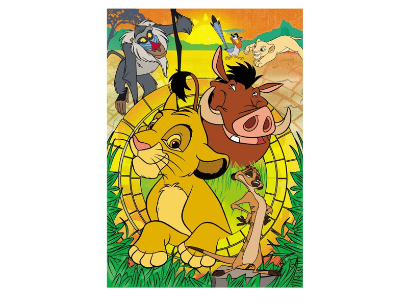 Clementoni Oroszlánkirály puzzle, 104 db + 3D modell (20158)