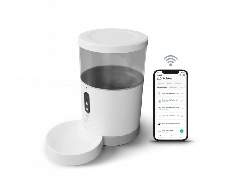 Tesla automata háziállat etető kamerával (PC-BL4C)