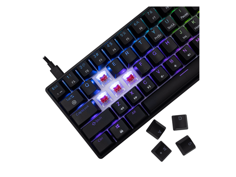 White Shark SHINOBI-2 US mechanikus billentyűzet (GK-004111B/R-US)