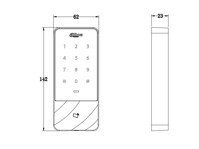 Dahua ASI1201E-D Beléptető vezérlő