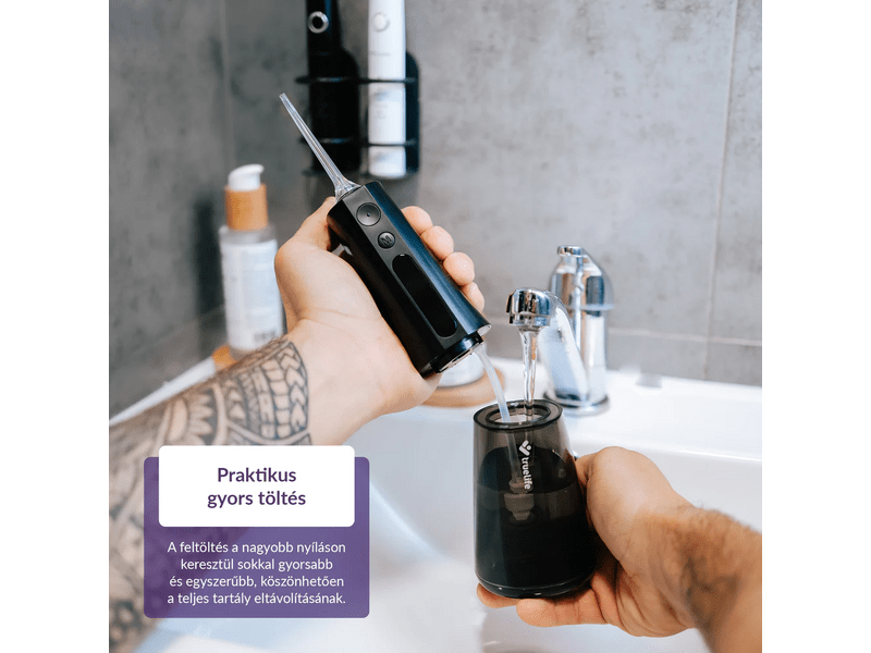 TrueLife AquaFloss Compact L100 Szájzuhany, fekete