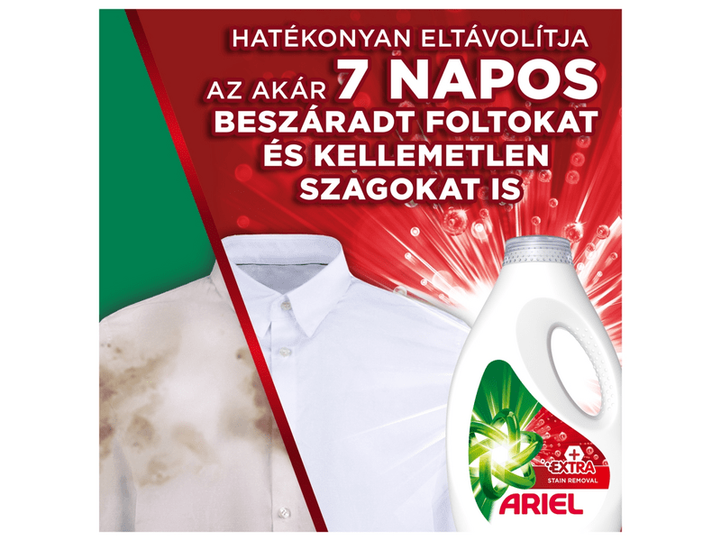 Ariel Extra Stain Removal Folyékony mosószer 30 mosáshoz, 1.35L
