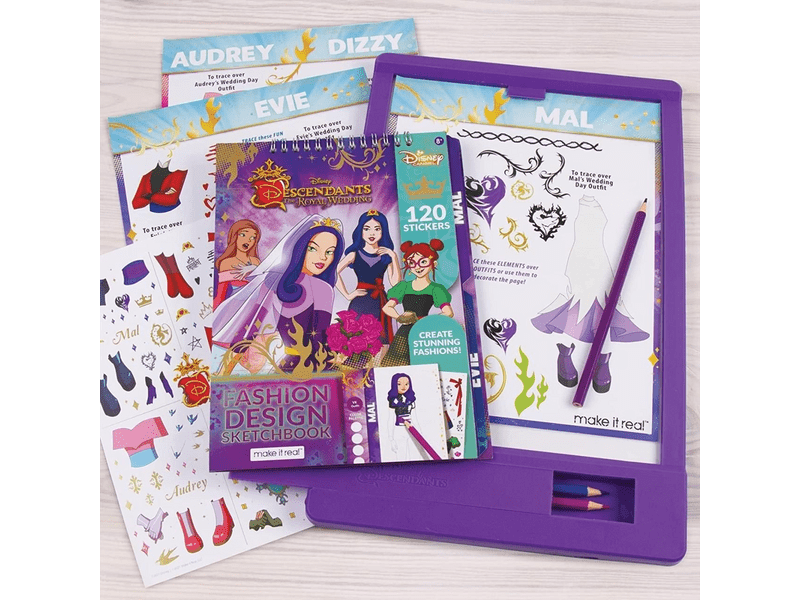 Make It Real Disney Decendants - a királyi esküvő divattervező füzet (MIR4209)