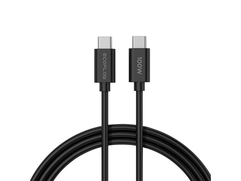 EcoFlow Rapid 65W GaN töltő, ezüst-fekete