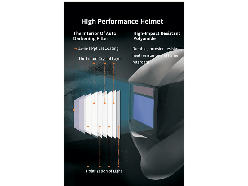 Expert NXWH95 Hegesztőpajzs automata sötétedő szűrővel