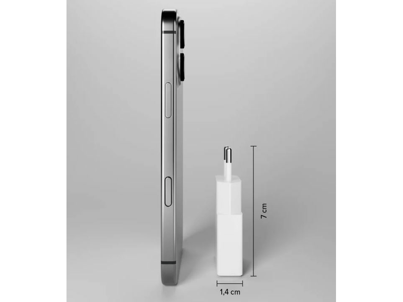 SBS ExtraSlim GaN PD 30W USB-C punjač, bijeli (TETRGAN1C30SLIM)