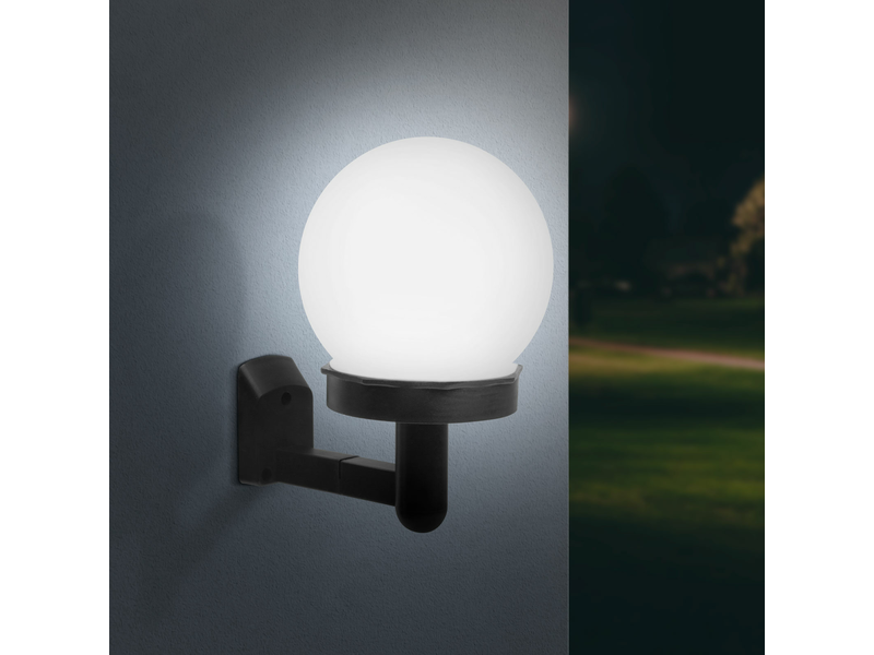 Fali szolár lámpa - gömb alakú