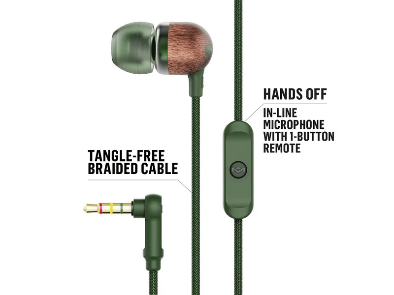 Marley Smile Jamaica Green Vezetékes fülhallgató (EM-JE041-GR)