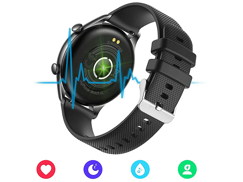 MyPhone Smart Watch EL Okosóra, fekete