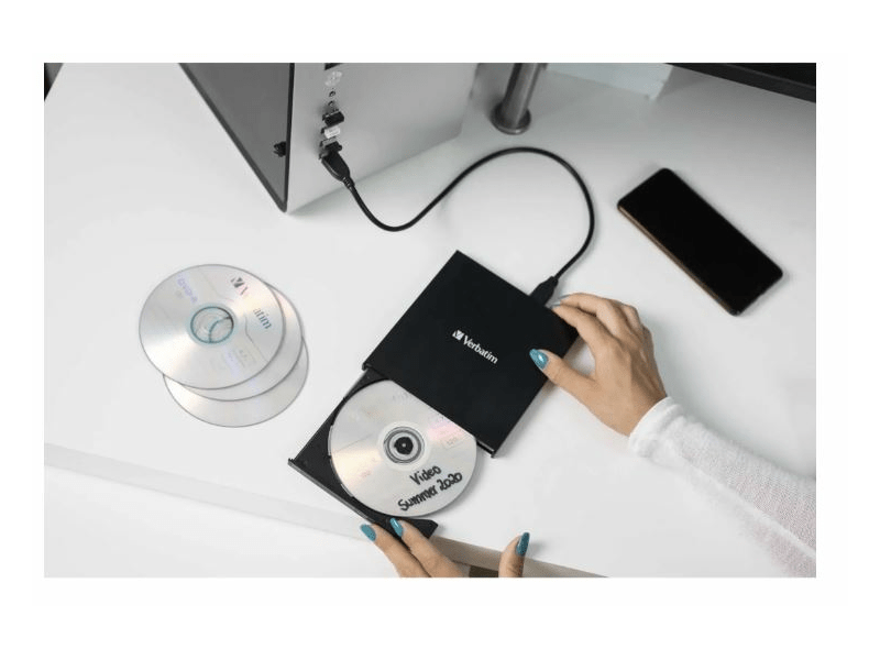 Külső Slimline CD / DVD író szoft.nélk.
