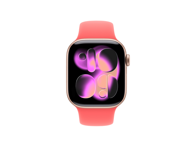 Apple Watch 42 mm-es élénk guava sportszíj – M/L (MHYC4ZM/A)