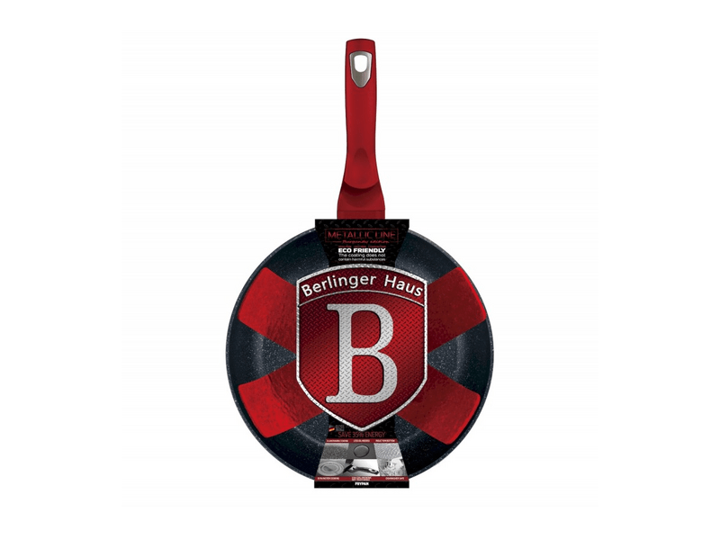 Berlinger BH/1251N Metallic Burgundy Serpenyő, 20 cm + Alátét
