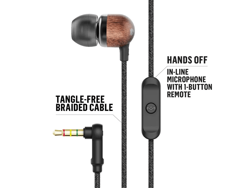 Marley Smile Jamaica Signature Black žičane slušalice (EM-JE041-SB)