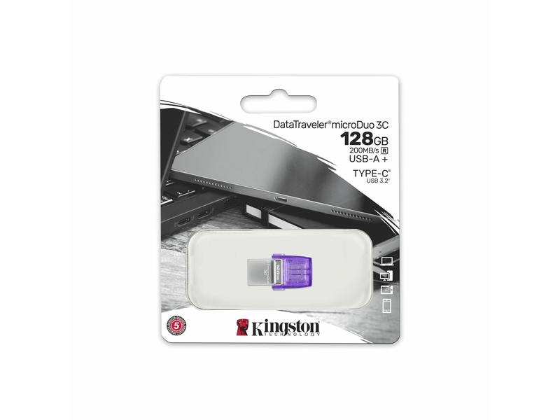 KINGSTON 128GB microDuo USB-A+USB-C