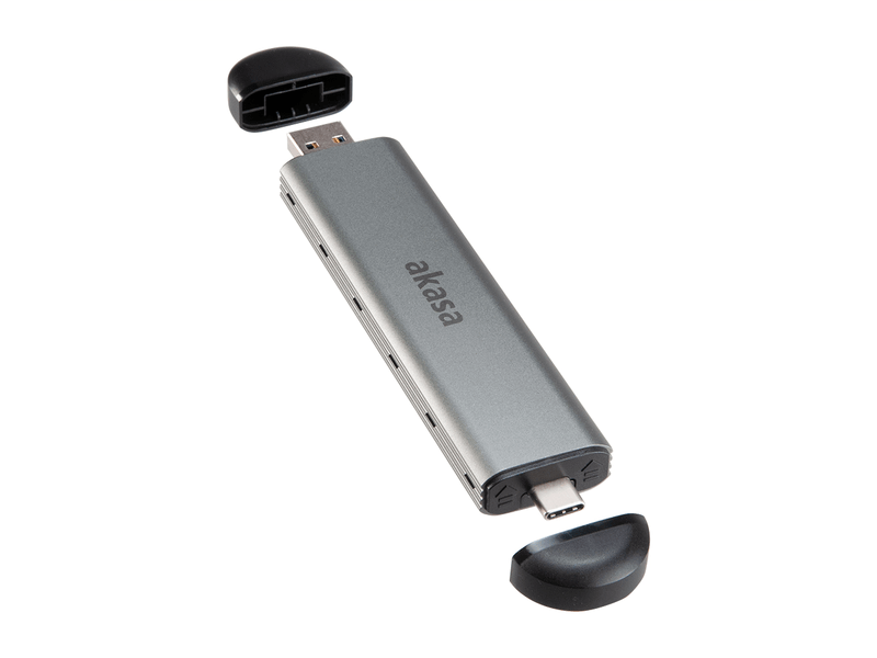 Akasa M.2 SATA/NVMe SSD - USB Külső SSD ház (AK-ENU3M2-04)