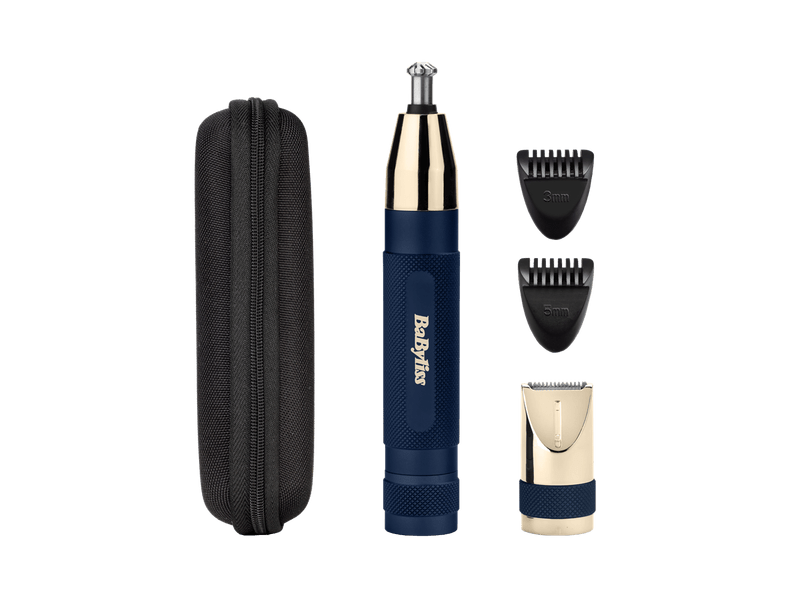 BaByliss E112E Super X-Metal Series Orr- és fülszőrzetnyíró szemöldök trimmerrel, kék