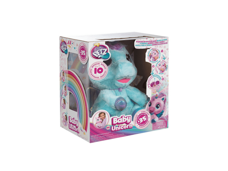 My Baby Unikornis interaktív plüssfigura, kék (IMC093881B)