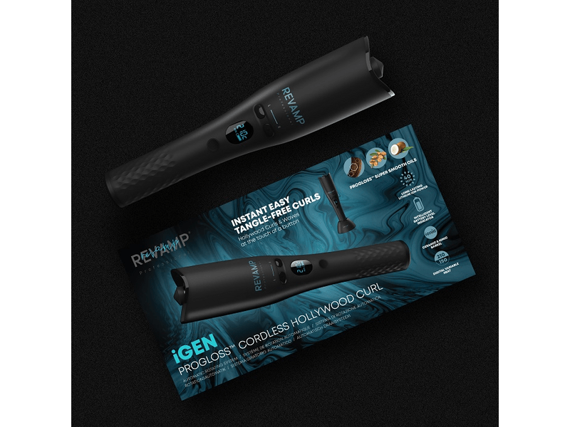 Revamp CL-2750 iGen Progloss Hollywood Curl Automata akkus hajgöndörítő