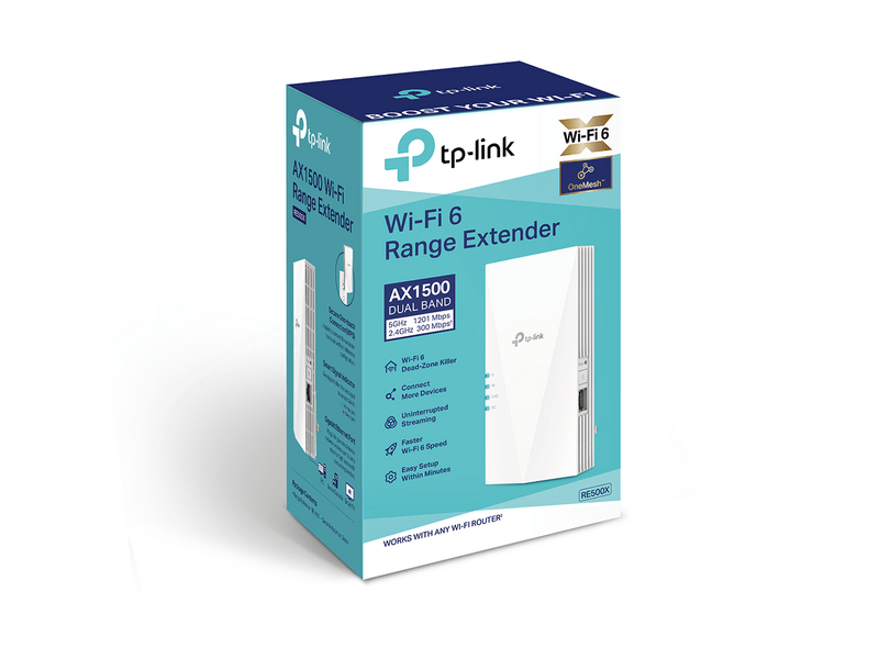 TP-Link RE500X AX1500 Wi-Fi 6 Range Extender