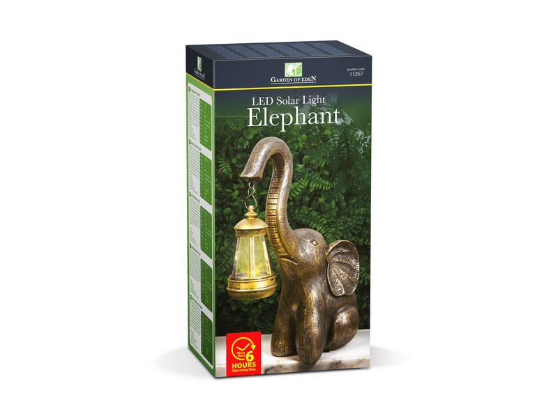 Garden of Eden 11267 LED-es szolár lámpa, elefánt
