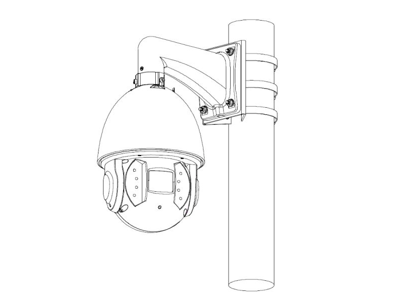 Dahua PFA150-V2 Oszlop rögzítő adapter