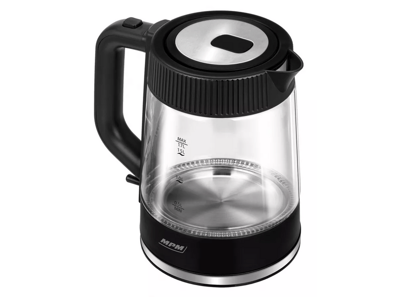 MPM MCZ-117 Vízforraló, üveg/fekete