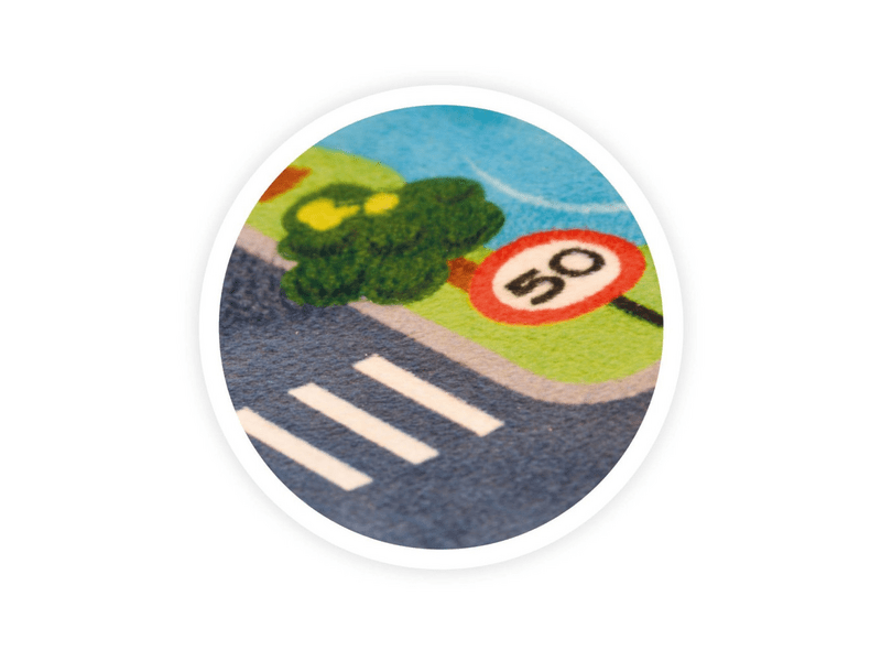 Buki Autópálya szőnyeg világítással + 3 db fém kisautóval (5702)