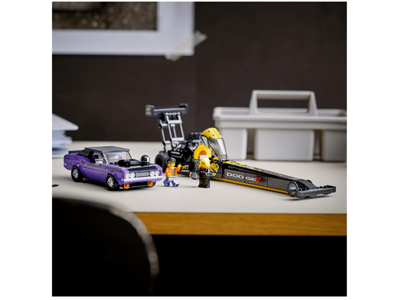 LEGO® Speed Champions Mopar Dodge//SRT Top Fuel Dragster és 1970 Dodge Challenger T/A (76904)