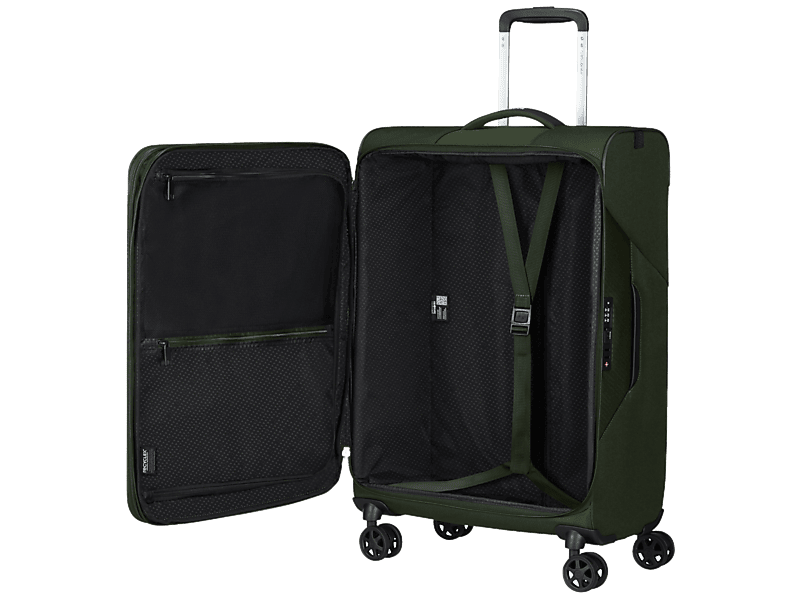 Samsonite Litebeam Spinner Bővíthető bőrönd, 66 cm, sötétzöld (146853-9199)