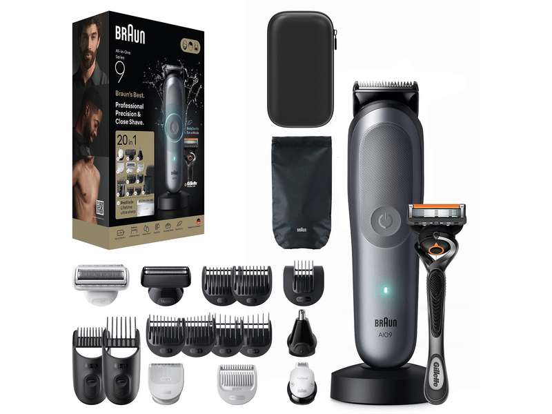 Braun All-in-One Series 9 20 az 1-ben Szőrtelenítőkészlet (AIO 9500)