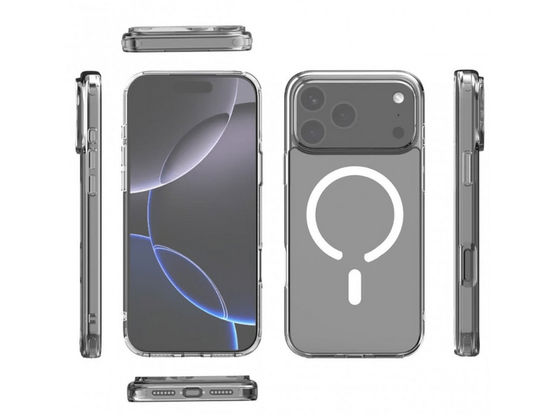 Cellect iPhone 17 Pro Max mágneses szilikon tok, átlátszó (CEL-MAG-IPH17PM-TP)