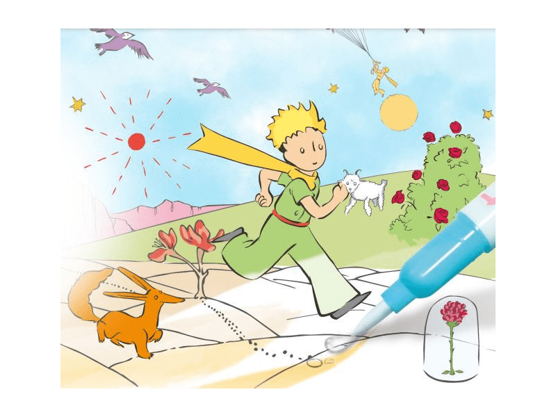 A kis herceg – Mágikus vízzel festő könyv (TLP244103)