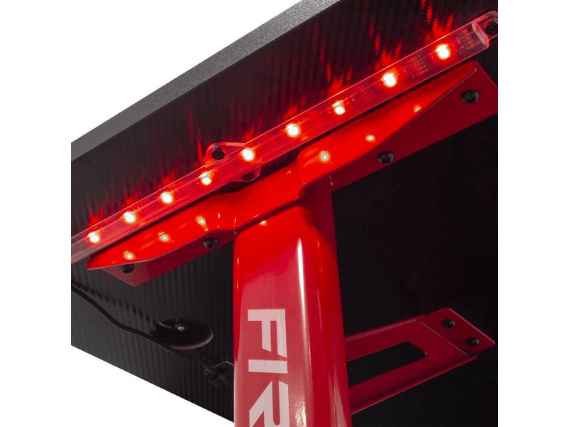 White Shark Fire Shadow RGB Gamer asztal, fekete/piros
