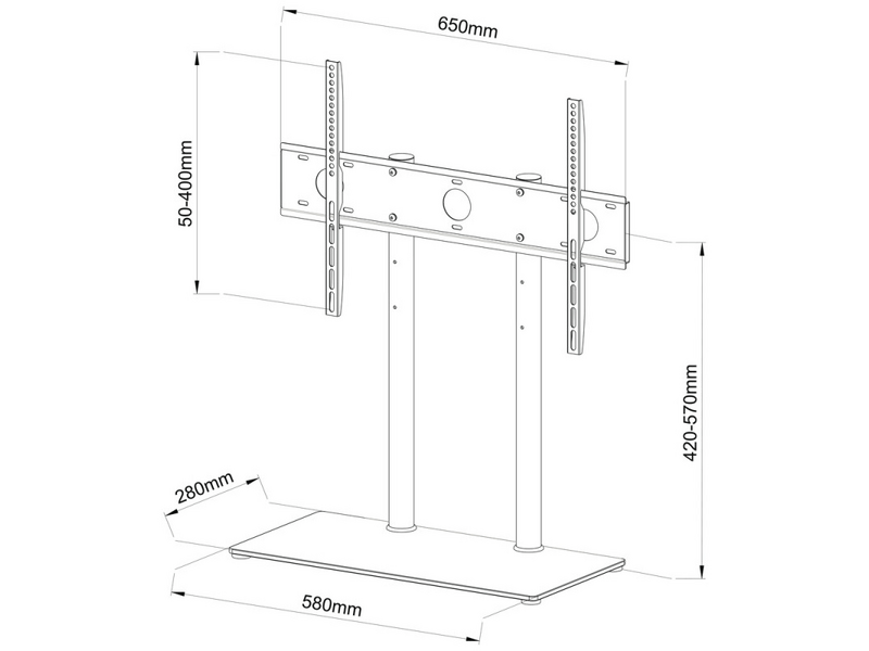 Stell SHO 1043 Asztali TV állvány, 32-65