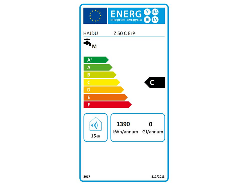 Hajdu Z 50 C ErP Forróvíztároló kerámiafűtővel, 50 L